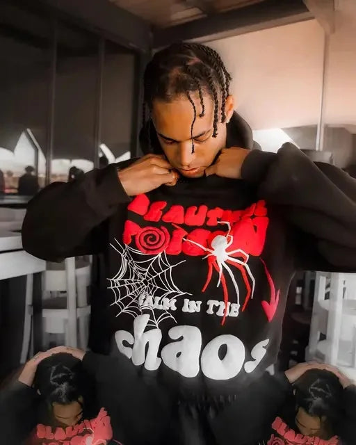 Letter Print Loose Sweatshirt Pullover