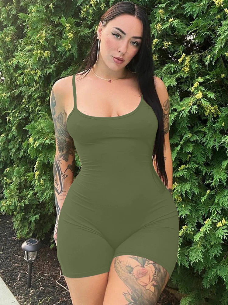 Thin Straps Slim Fit Female Chic Bodysuit