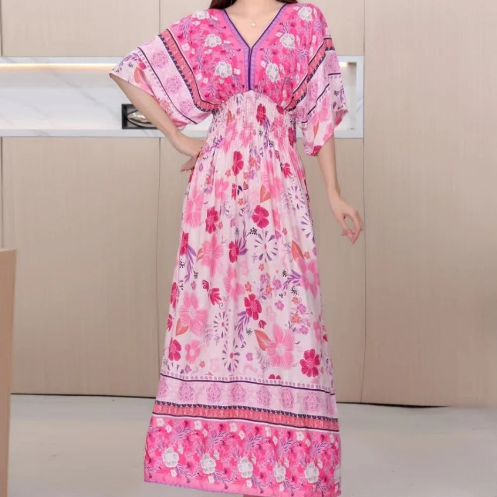 Bohemian Beach Midi Dress