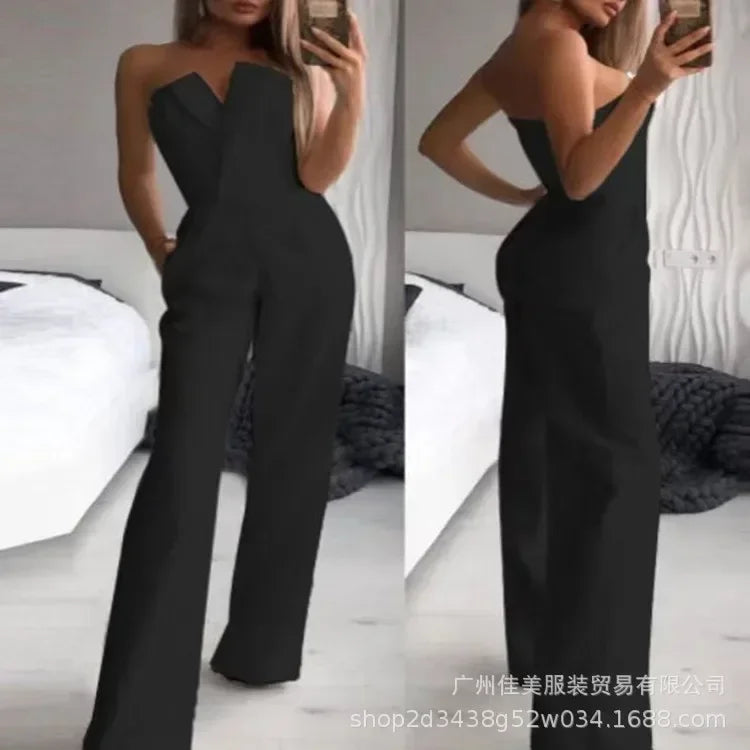 Elegant Off Shoulder Sexy Club Jumpsuit