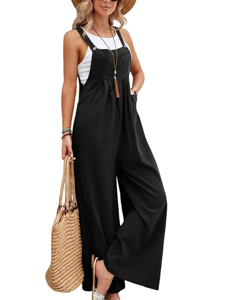 Wide Leg Baggy fit Dungarees