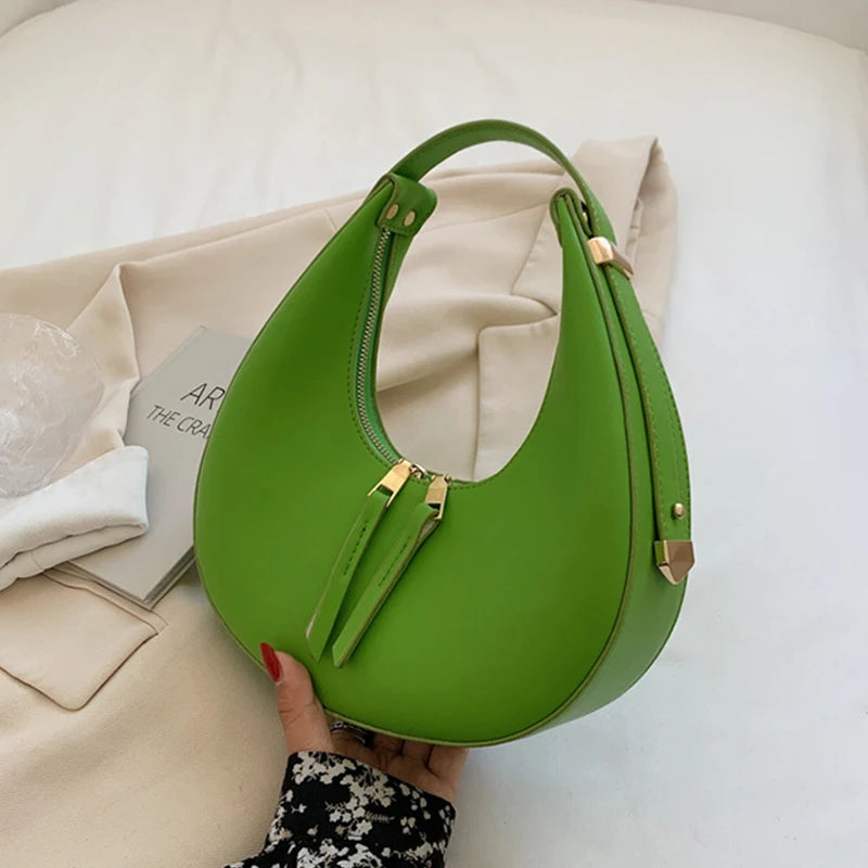 Luxury Half-moon Underarm Bag for Women