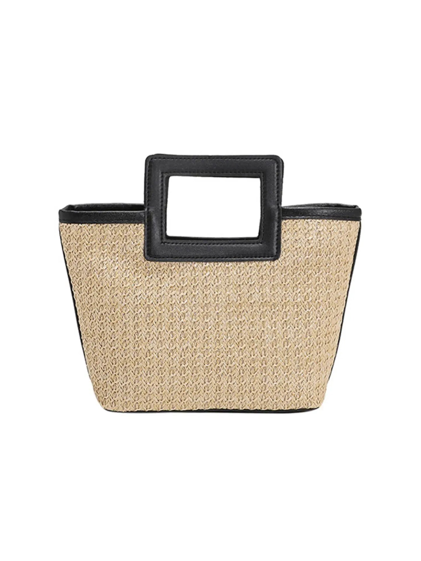 Simple Straw Large Capacity Versatile Weaving Bag