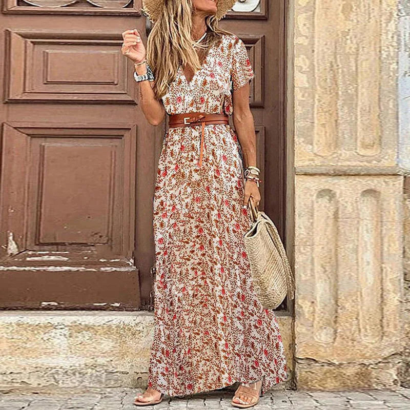 Summer Casual Beach Holiday Maxi Dress
