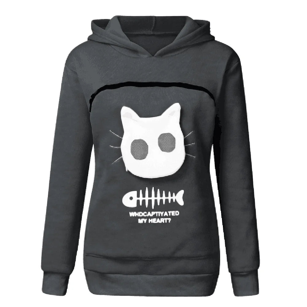 Cat Lovers Hoodie Kangaroo Pouch Sweatshirt