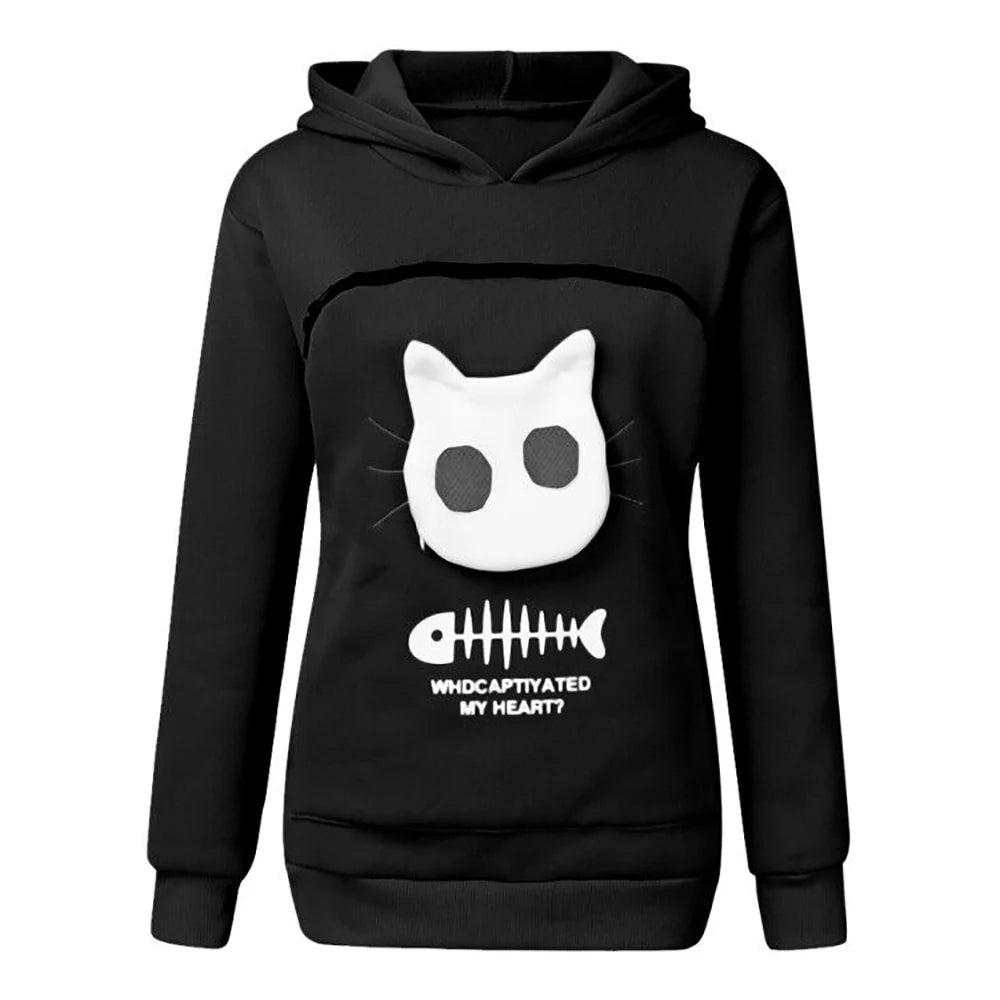 Cat Lovers Hoodie Kangaroo Pouch Sweatshirt