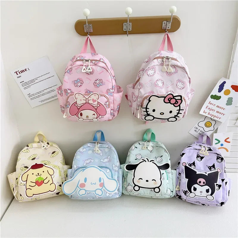 Sanrioed Anime Hello Kitty Cinnamoroll My Melody Kuromi Cute Kid Backpack