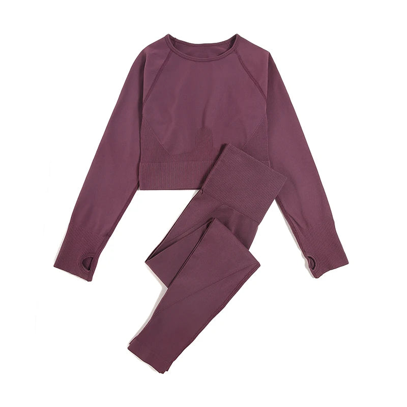 2/3/4pcs Seamless Yoga Set Gym Clothes