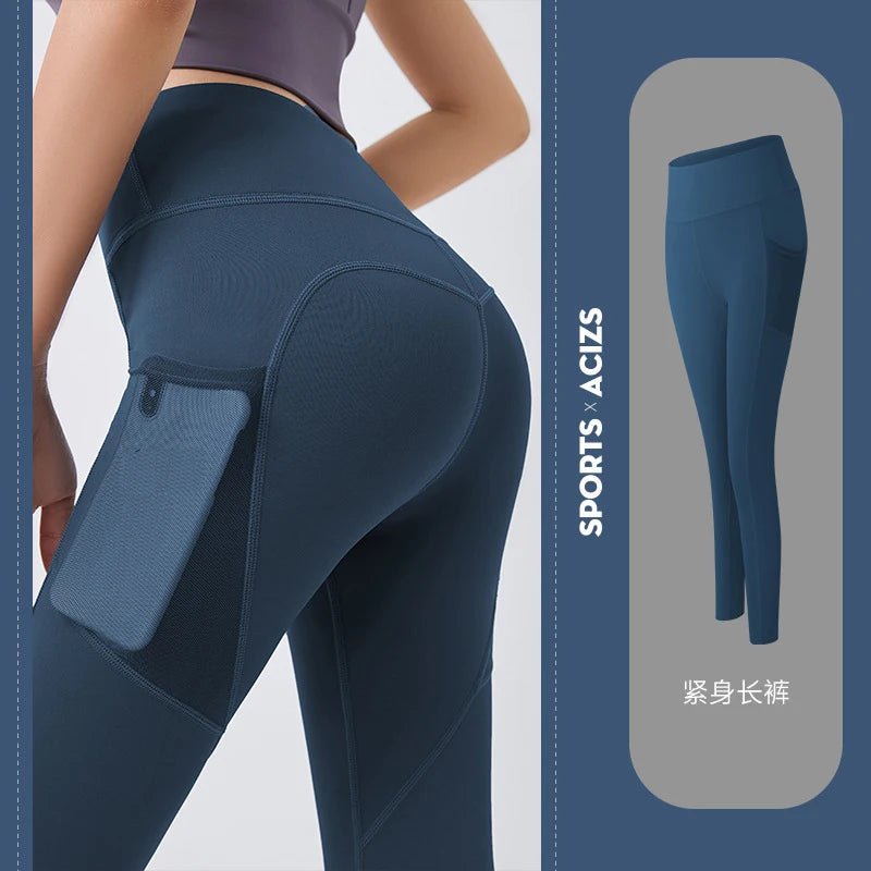 High Waist Quick-Dry Pockets Leggings