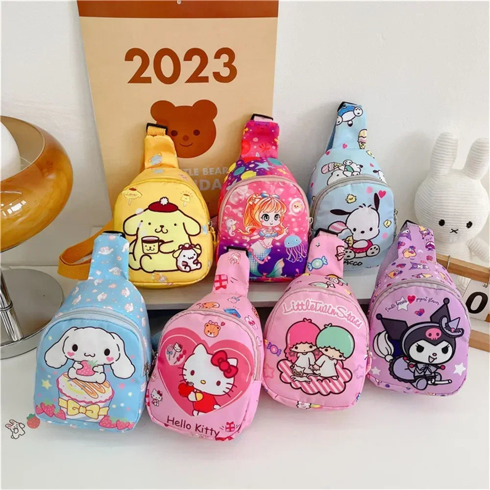 Anime Hello Kitty Sanrio Children Chest Bag