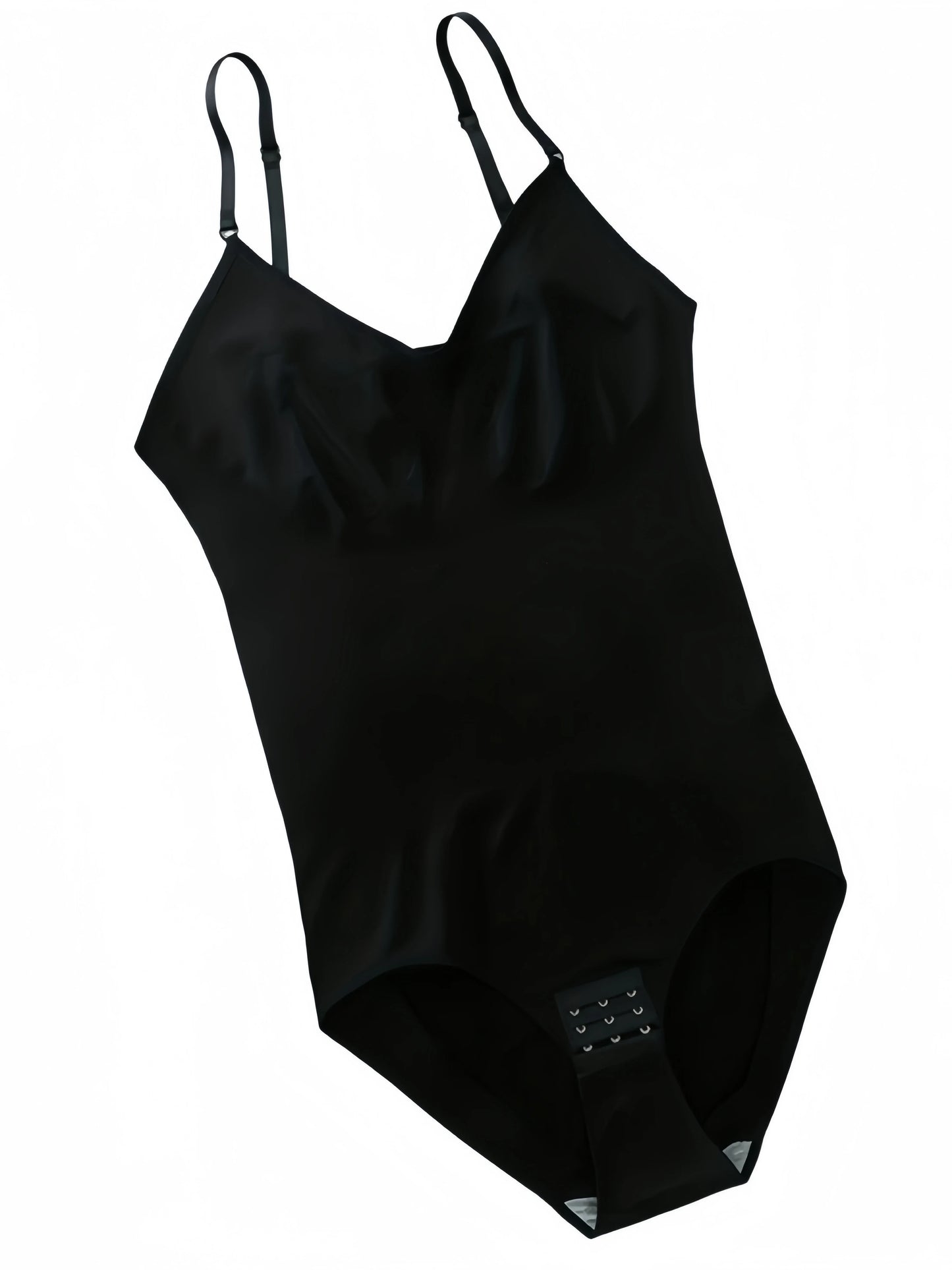 V Neck Spaghetti Strap Compression Bodysuit