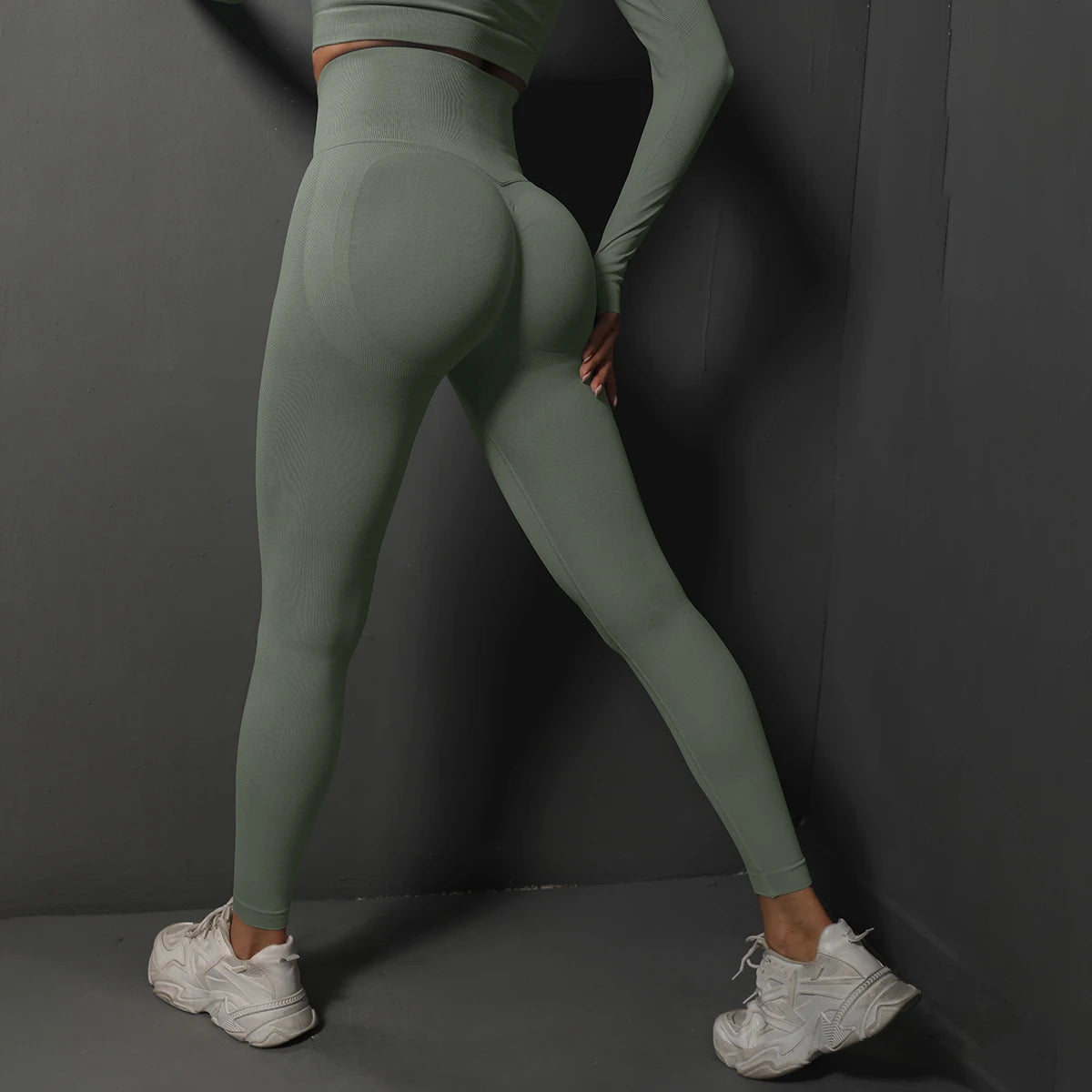 Seamless High Waist Booty Lifting Gym Leggings