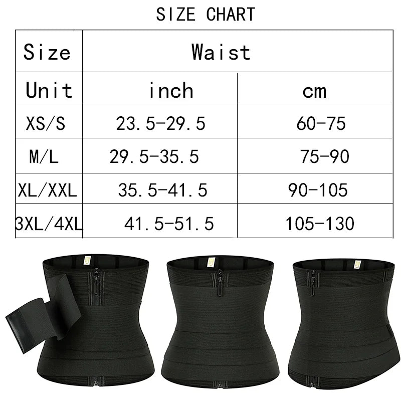 9 Steel Bones Waist Trainer Body Shaper