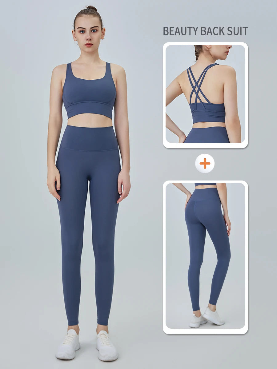 2 Piece Yoga Tracksuit Athletic Wear