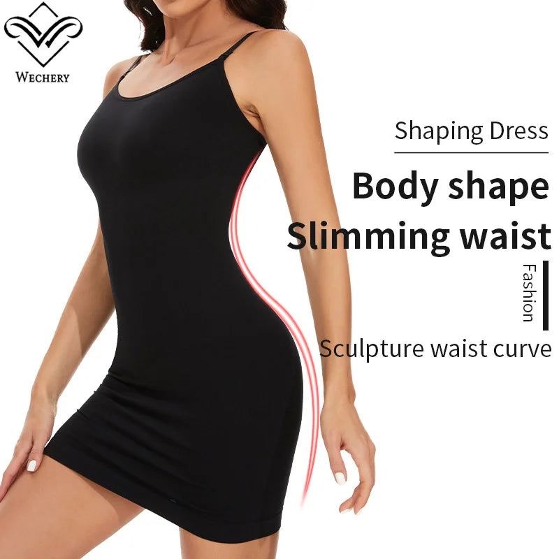 Sheath Flat Belly Waist Trainer Body Shaper Dress