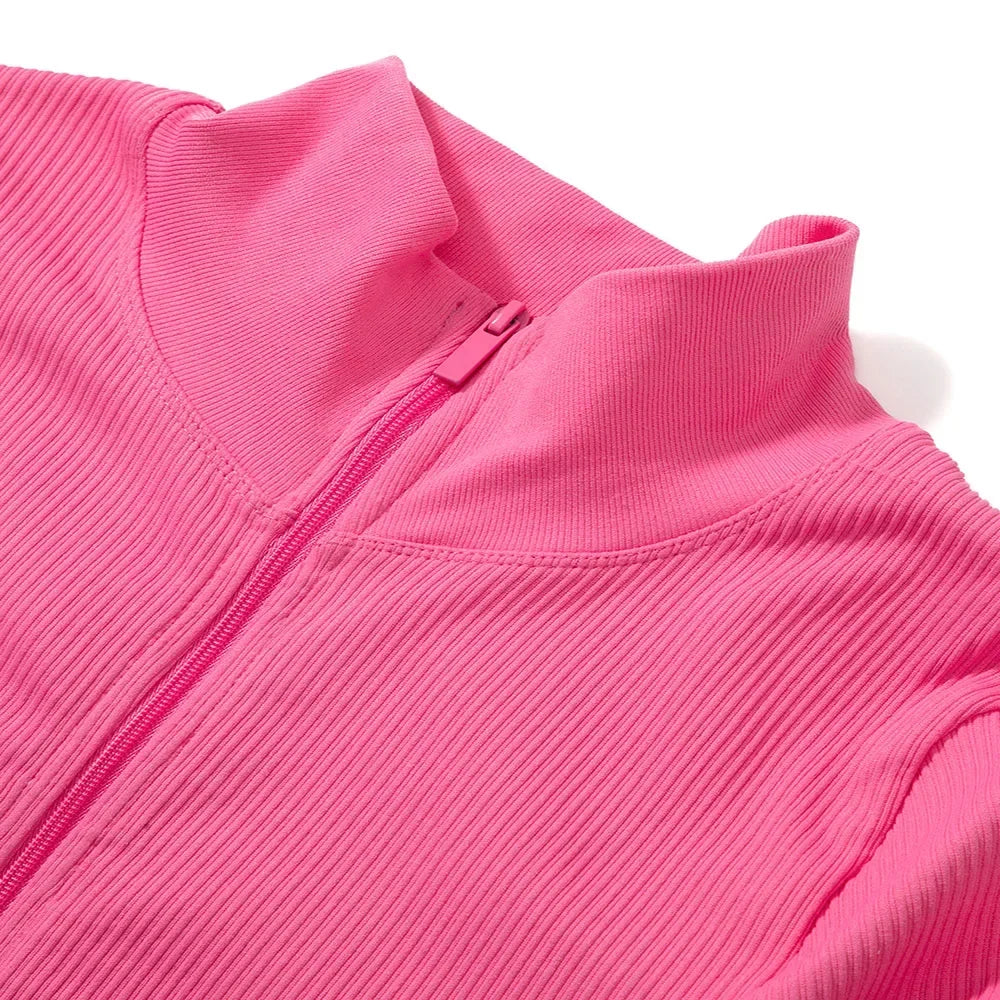 Autumn Bodycon Slim  Zipper Style Jumpsuit