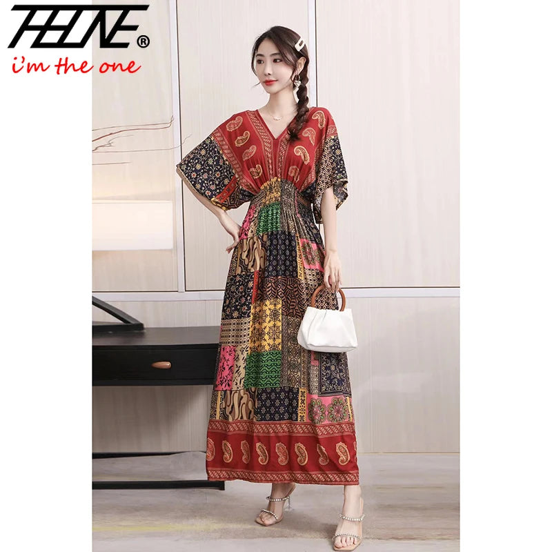 Maxi Long Print Indian Bohemian Dress