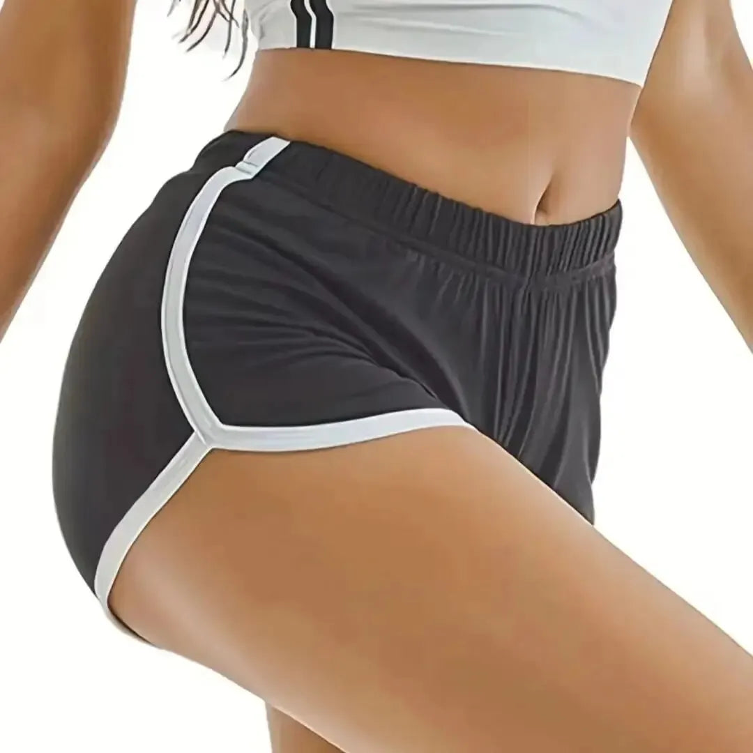 High-Waisted Thin Anti-Walking Three-Point Yoga Hot Pants