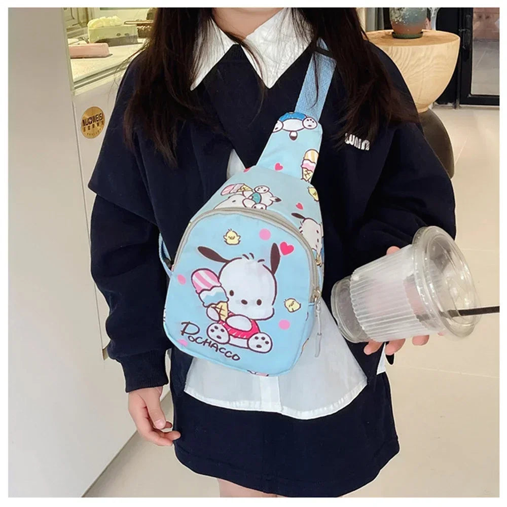 Anime Hello Kitty Sanrio Children Chest Bag