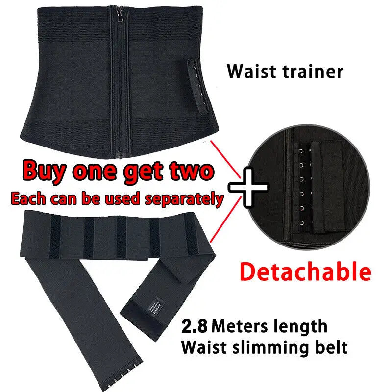 9 Steel Bones Waist Trainer Body Shaper