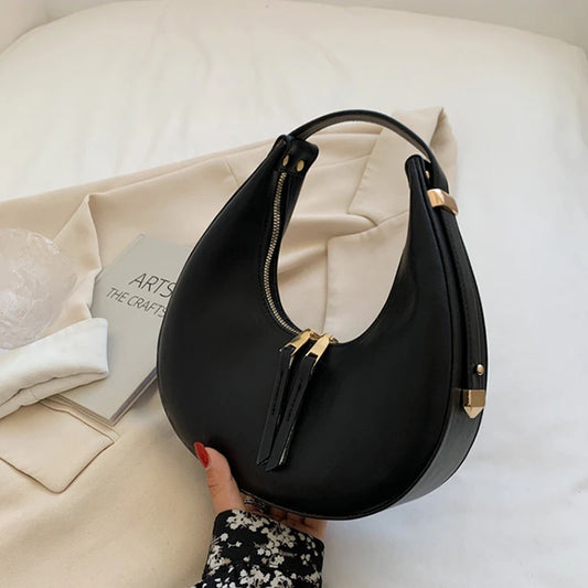 Luxury Half-moon Underarm Bag for Women