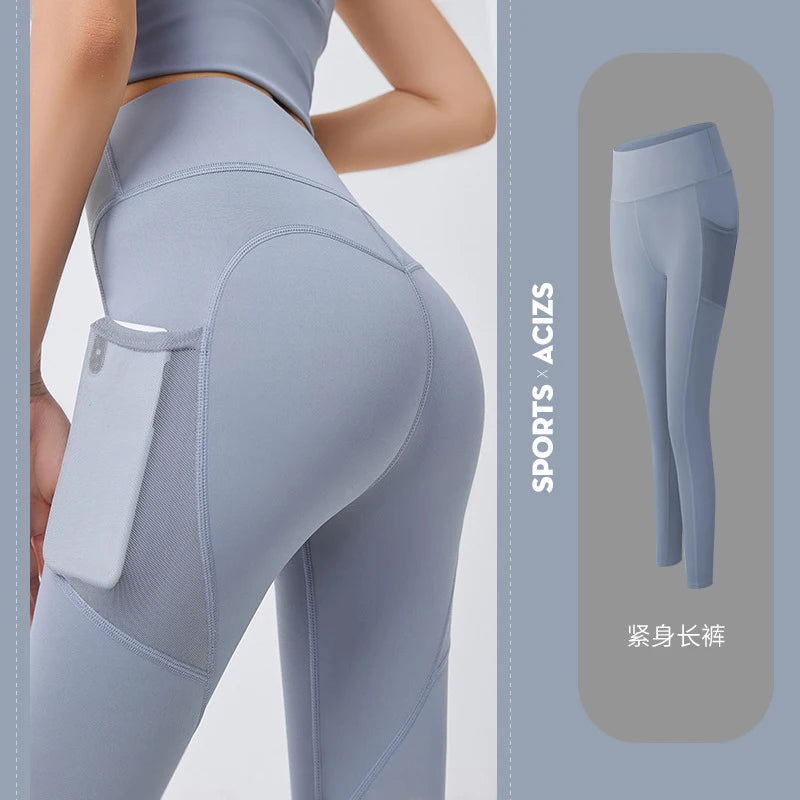 High Waist Quick-Dry Pockets Leggings