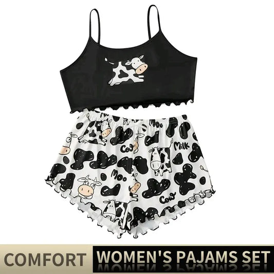 Sleepwear Pajama Set Camisole And Shorts