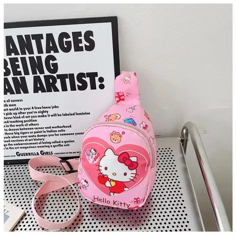 Anime Hello Kitty Sanrio Children Chest Bag