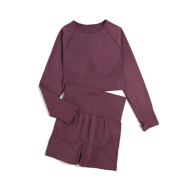 2/3/4pcs Seamless Yoga Set Gym Clothes