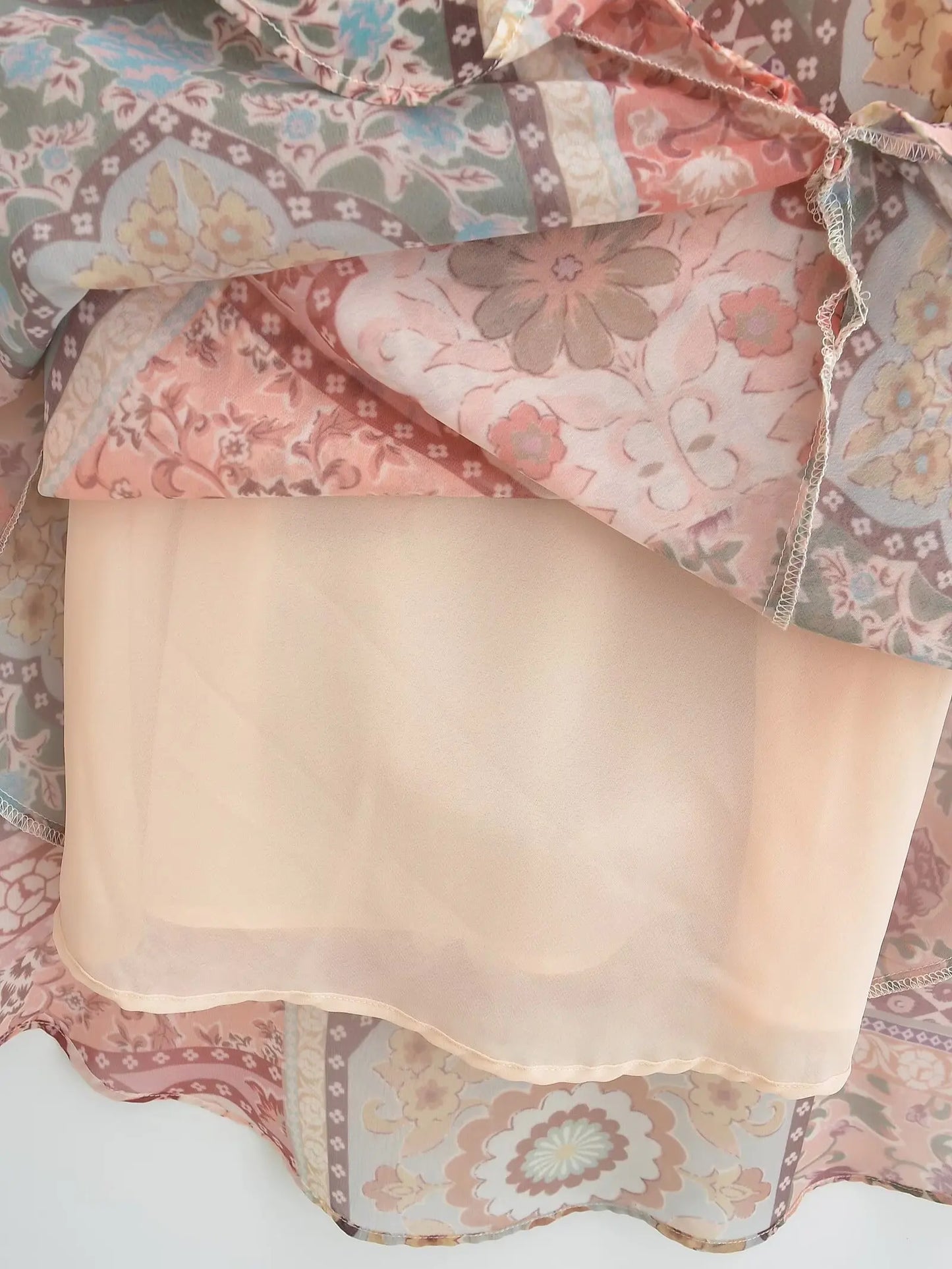 Ruffle Slip Backless Beach Dress