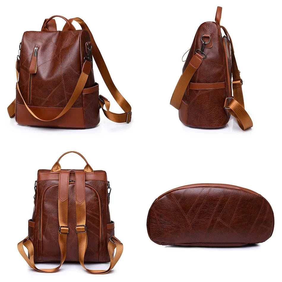 Soft Leather Vintage Backpack