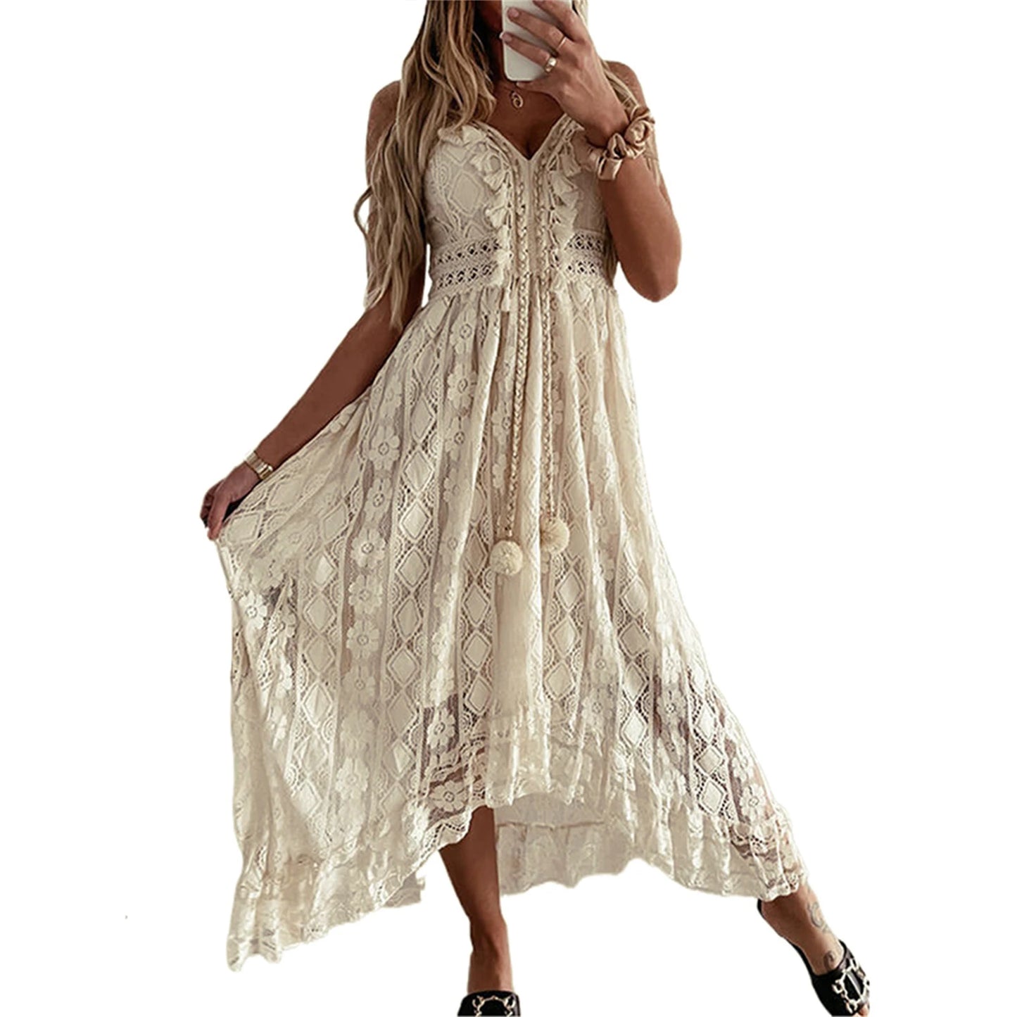 Trendy Casual Beachwear Cover-ups Outfits Long Maxi Dress