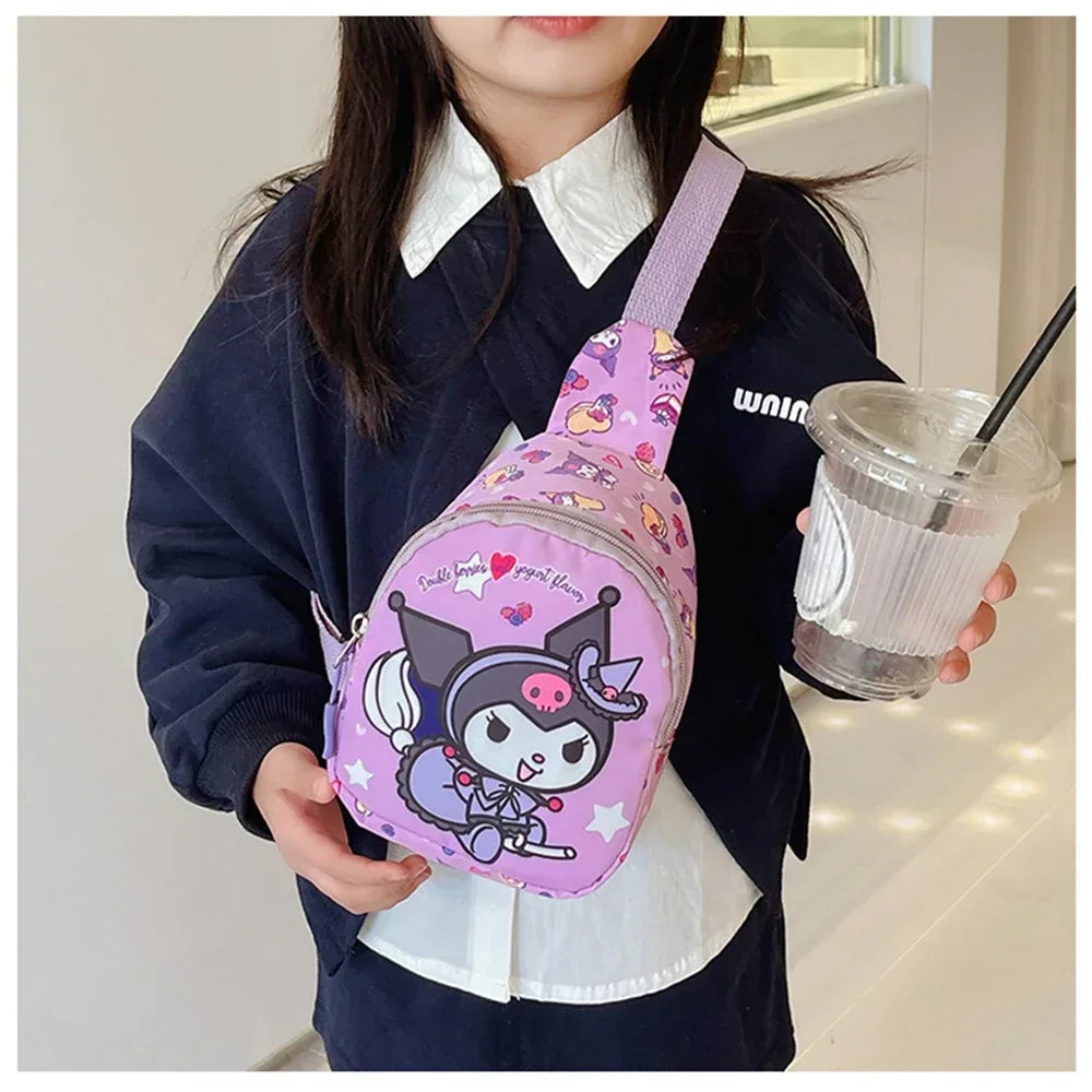 Anime Hello Kitty Sanrio Children Chest Bag