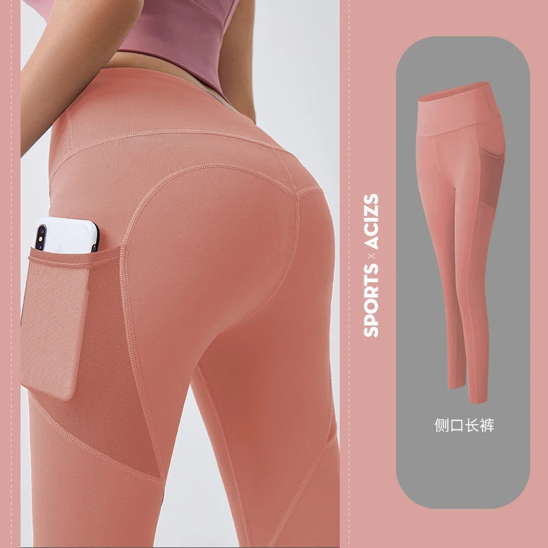 High Waist Quick-Dry Pockets Leggings