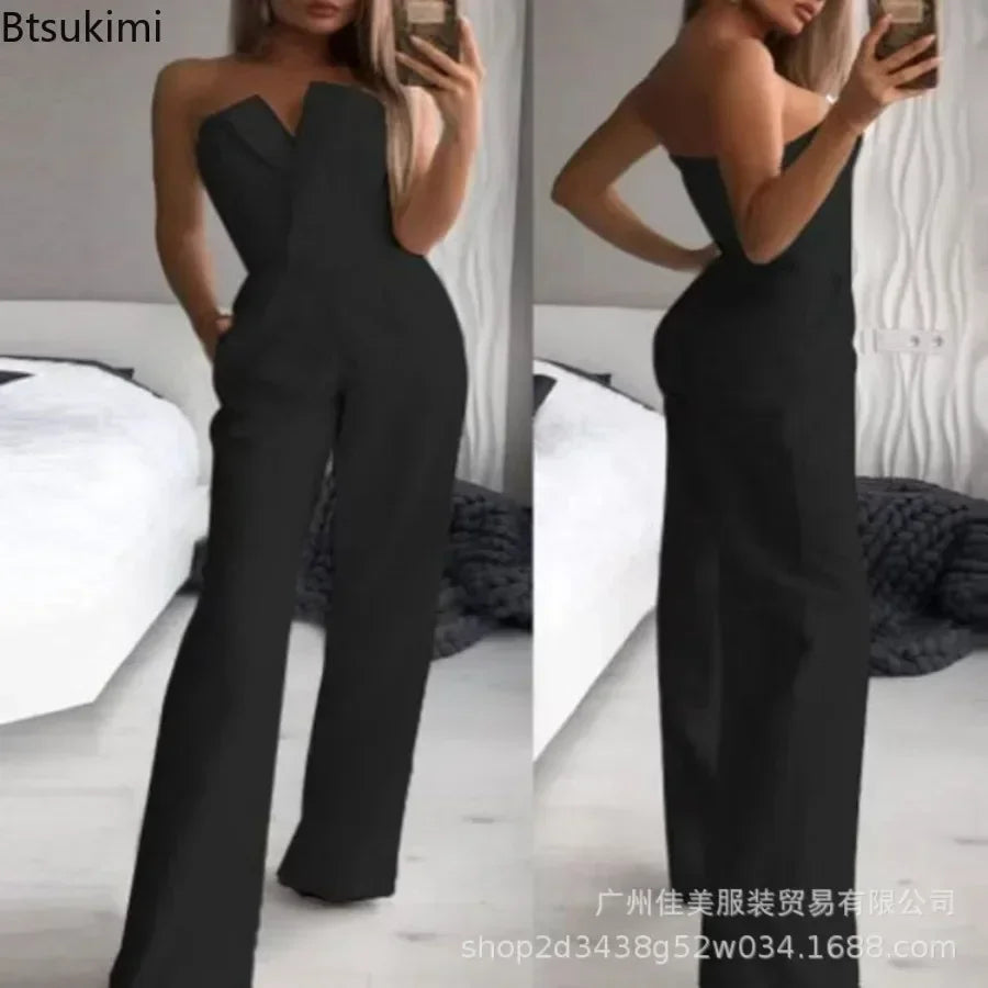 Elegant Off Shoulder Sexy Club Jumpsuit