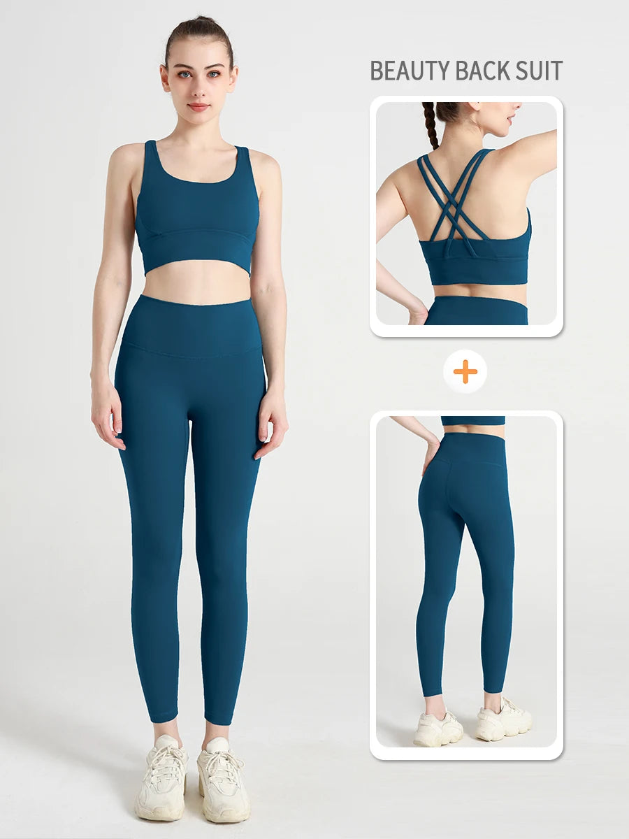 2 Piece Yoga Tracksuit Athletic Wear