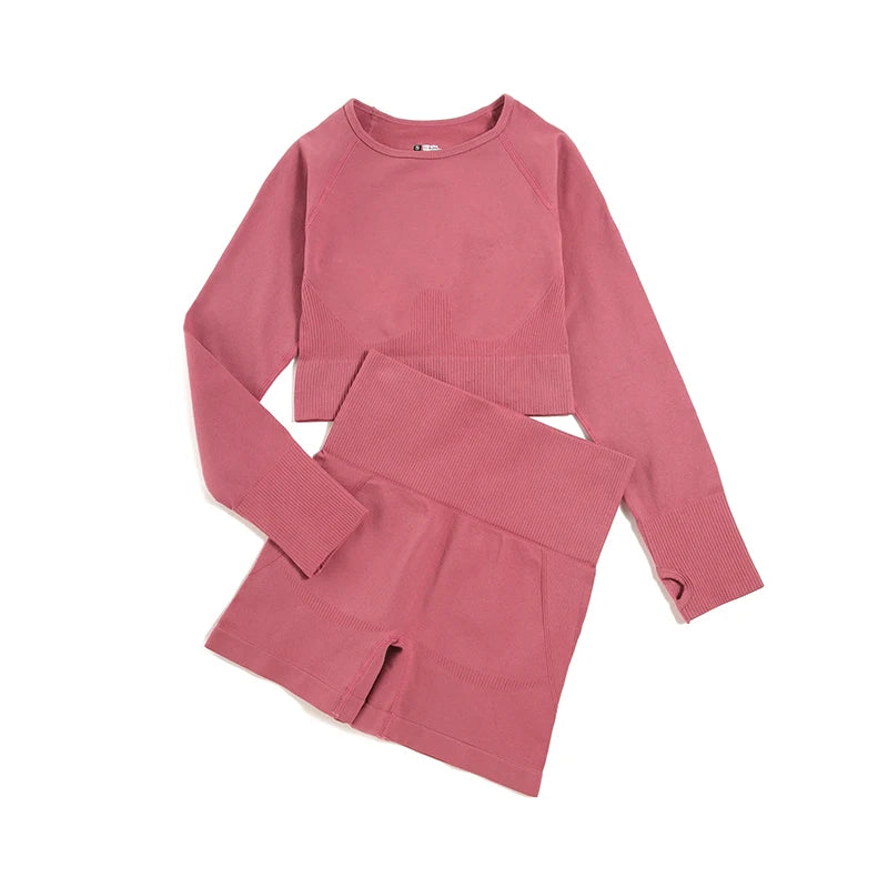 2/3/4pcs Seamless Yoga Set Gym Clothes