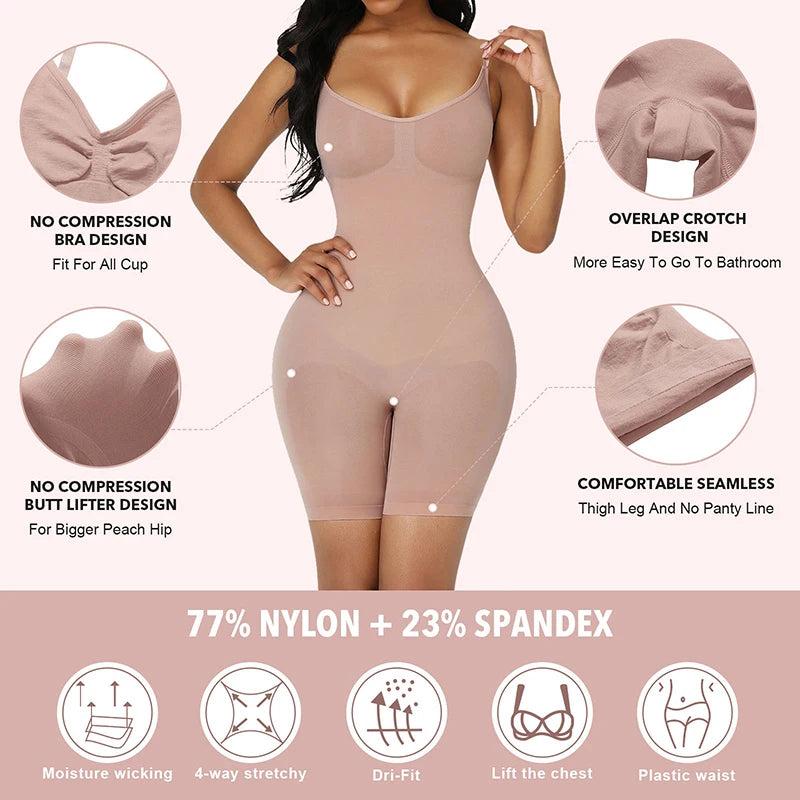 Seamless Bodysuit Compression & Butt Lifter Body Shaper