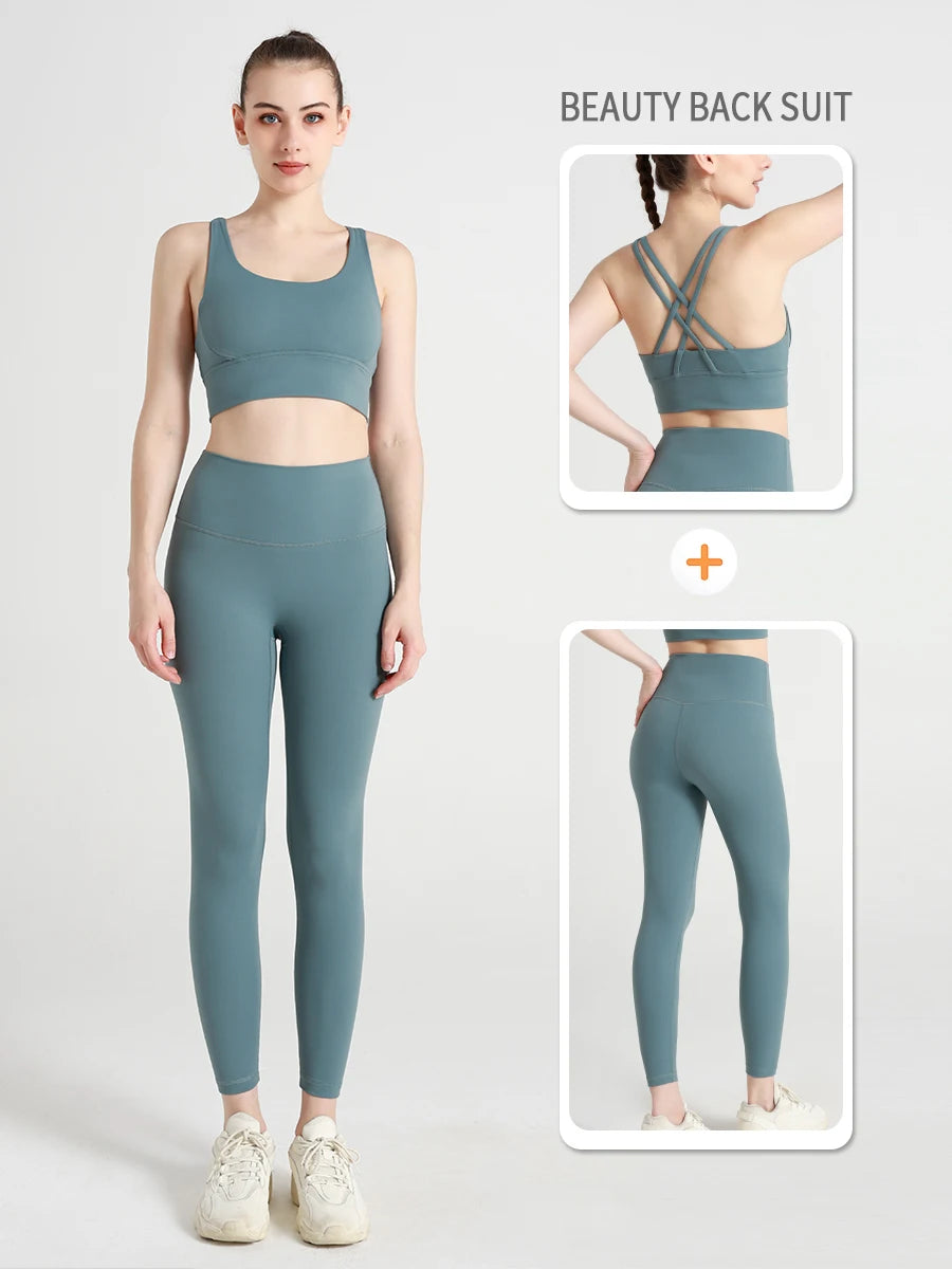2 Piece Yoga Tracksuit Athletic Wear