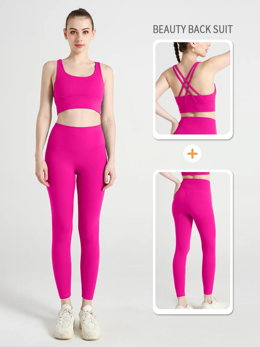 2 Piece Yoga Tracksuit Athletic Wear