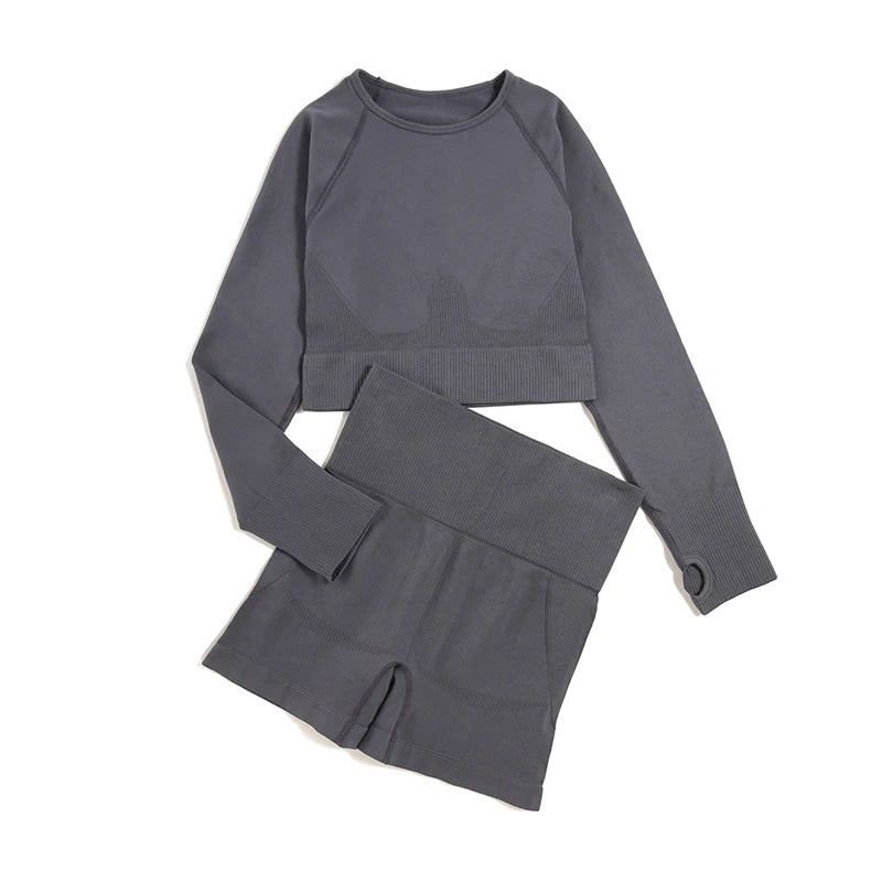 2/3/4pcs Seamless Yoga Set Gym Clothes