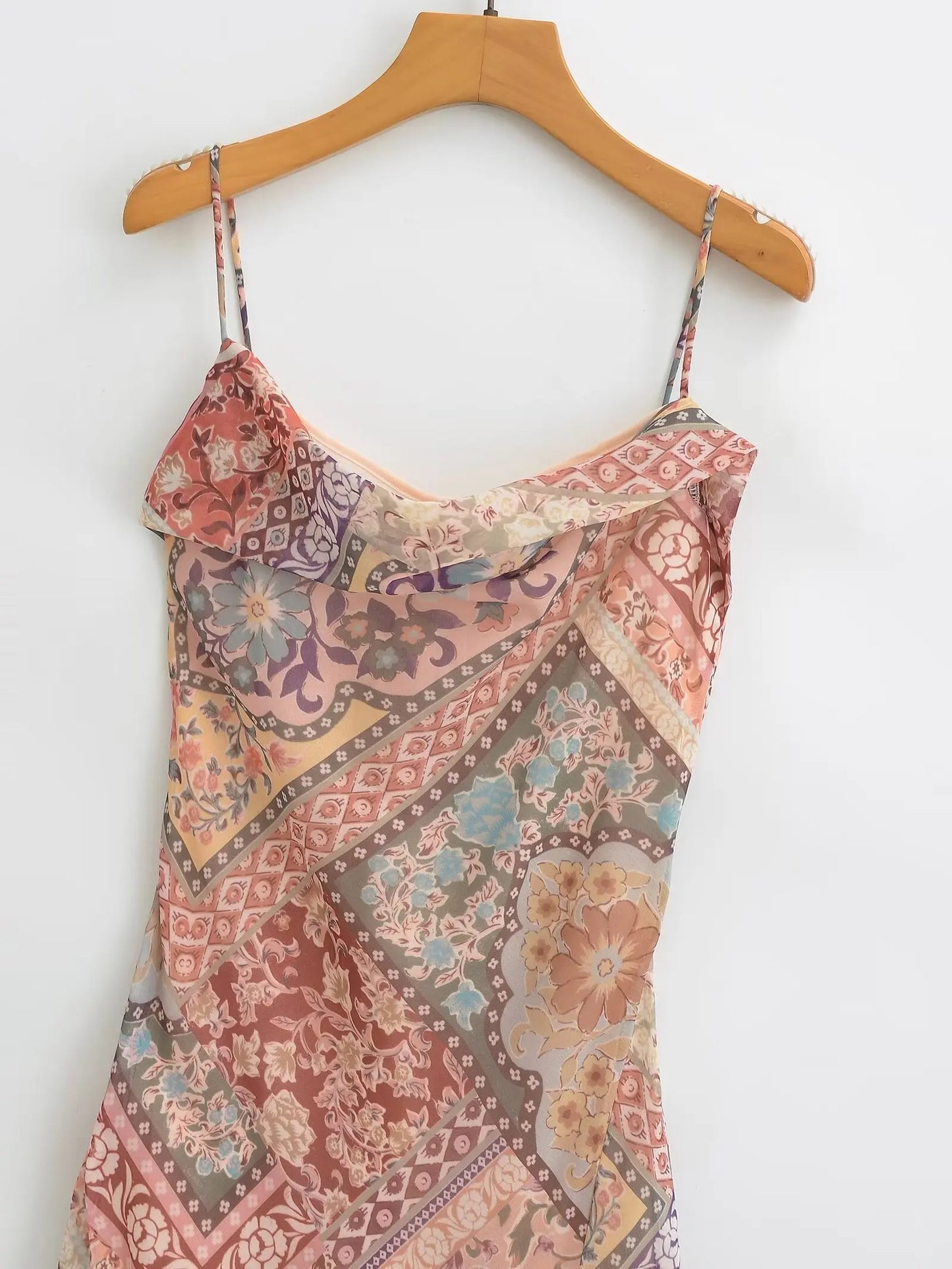 Ruffle Slip Backless Beach Dress