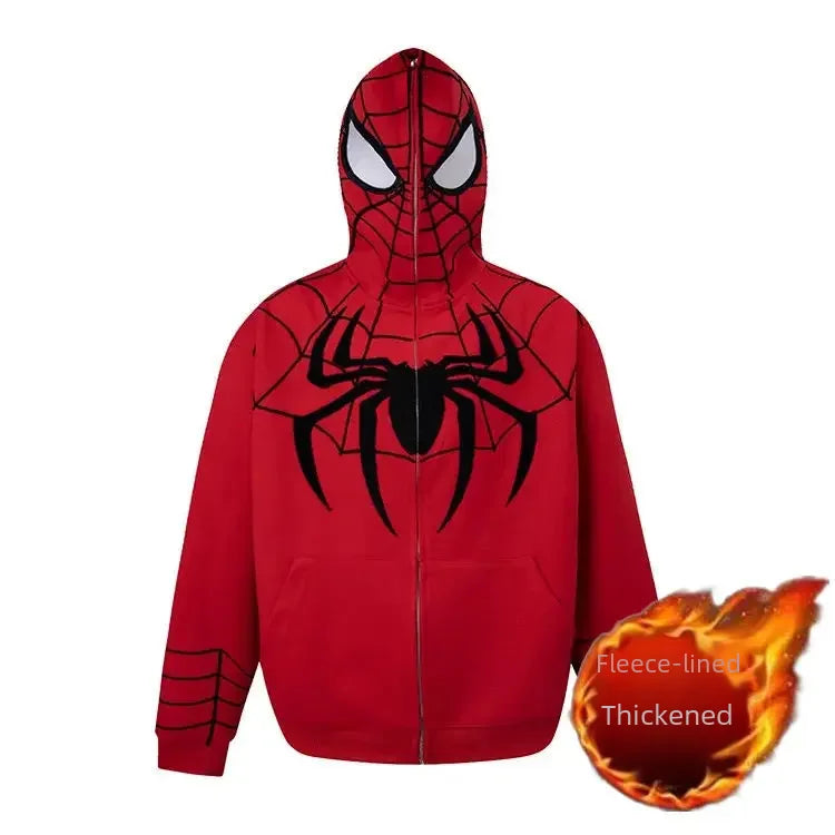 American Style Spiderman Hooded Sweatshirt