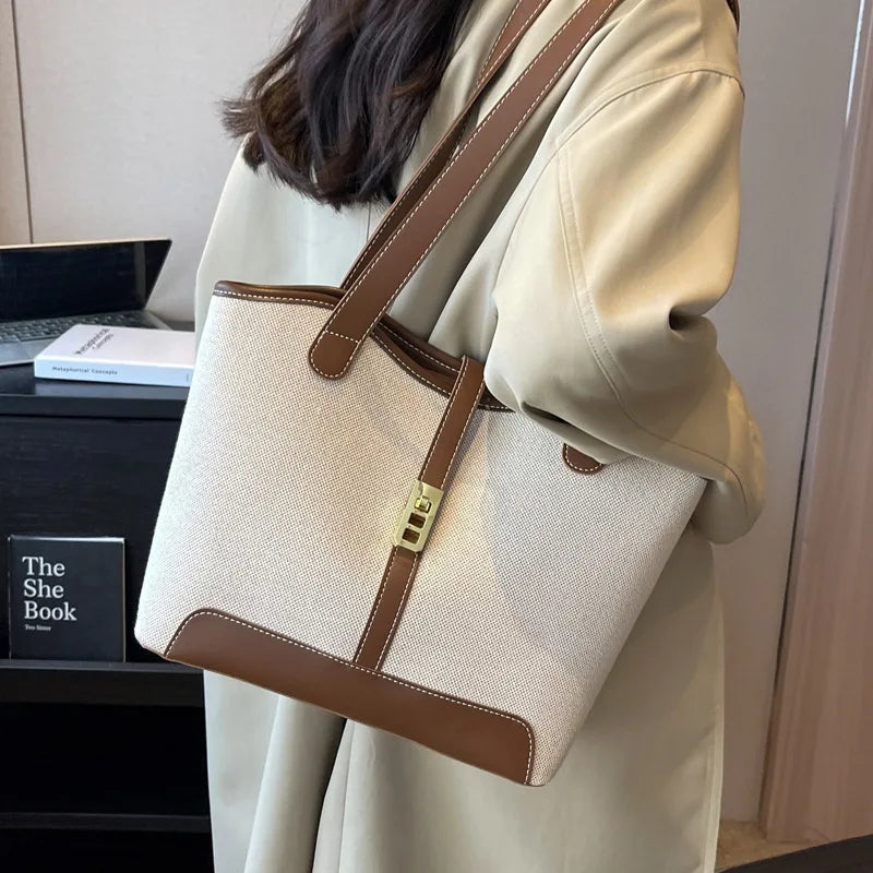 Versatile Crossbody Bucket Bag Large Capacity Tote Bag