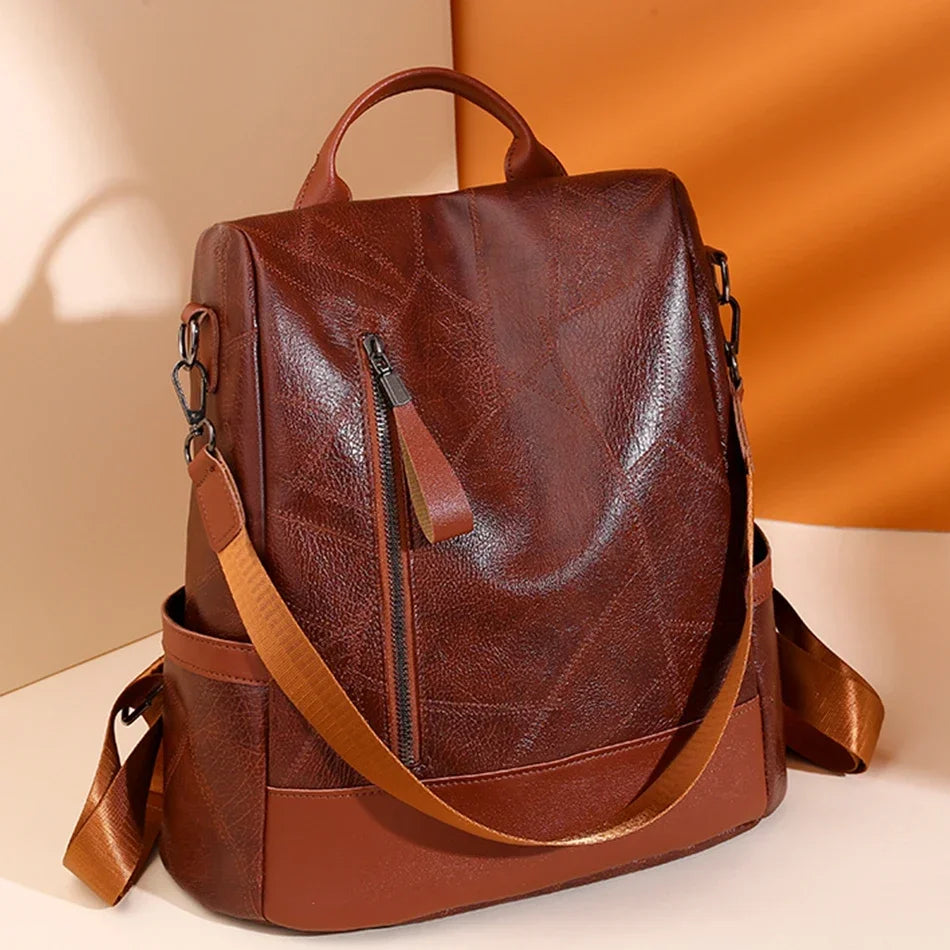Soft Leather Vintage Backpack