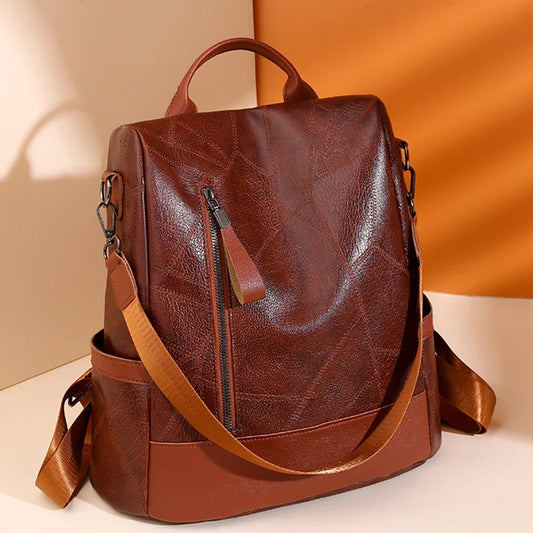 Soft Leather Vintage Backpack