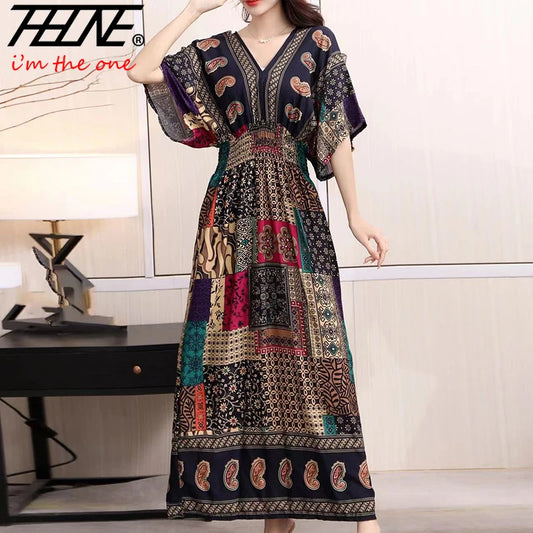 Maxi Long Print Indian Bohemian Dress
