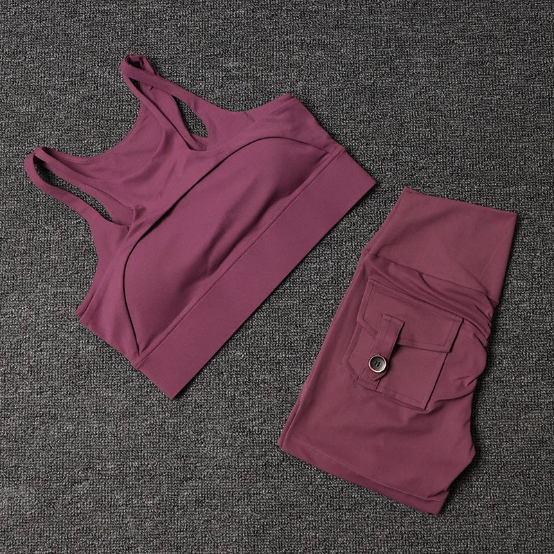 Fitness Shorts Yoga Sets