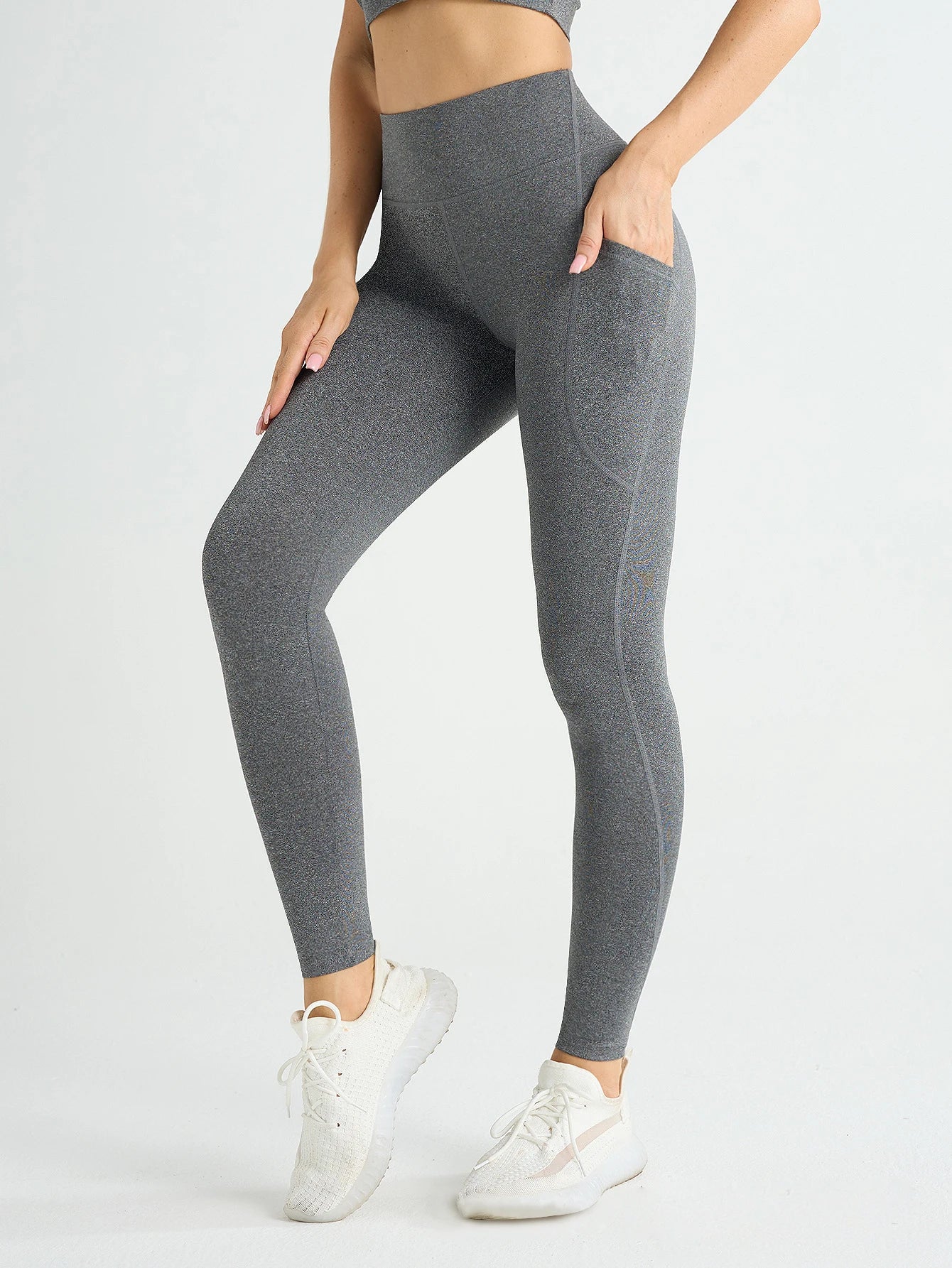 High Waist Stretch Yoga Pants With Pockets