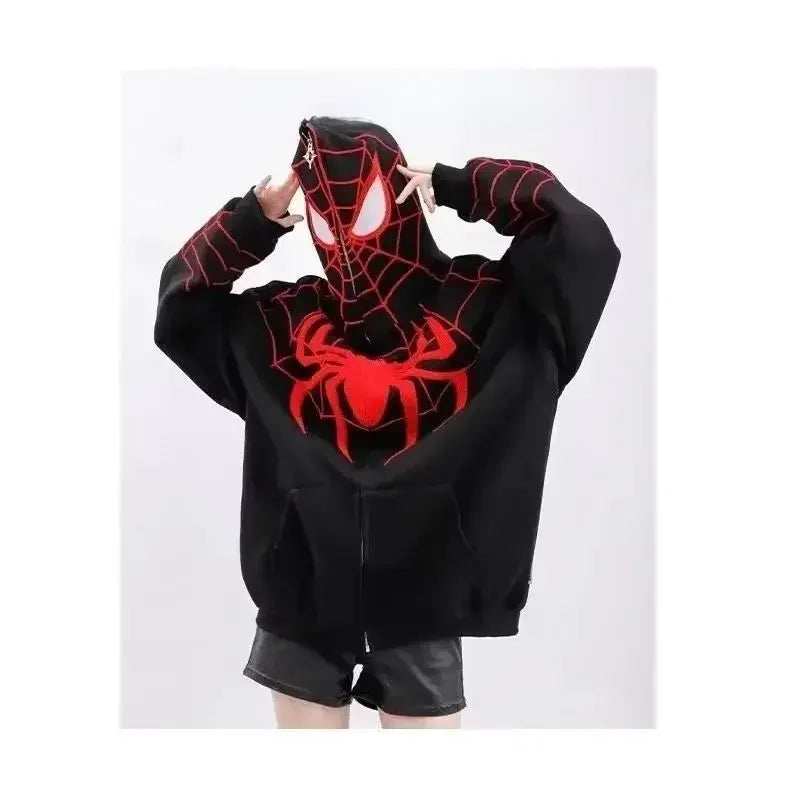 American Style Spiderman Hooded Sweatshirt